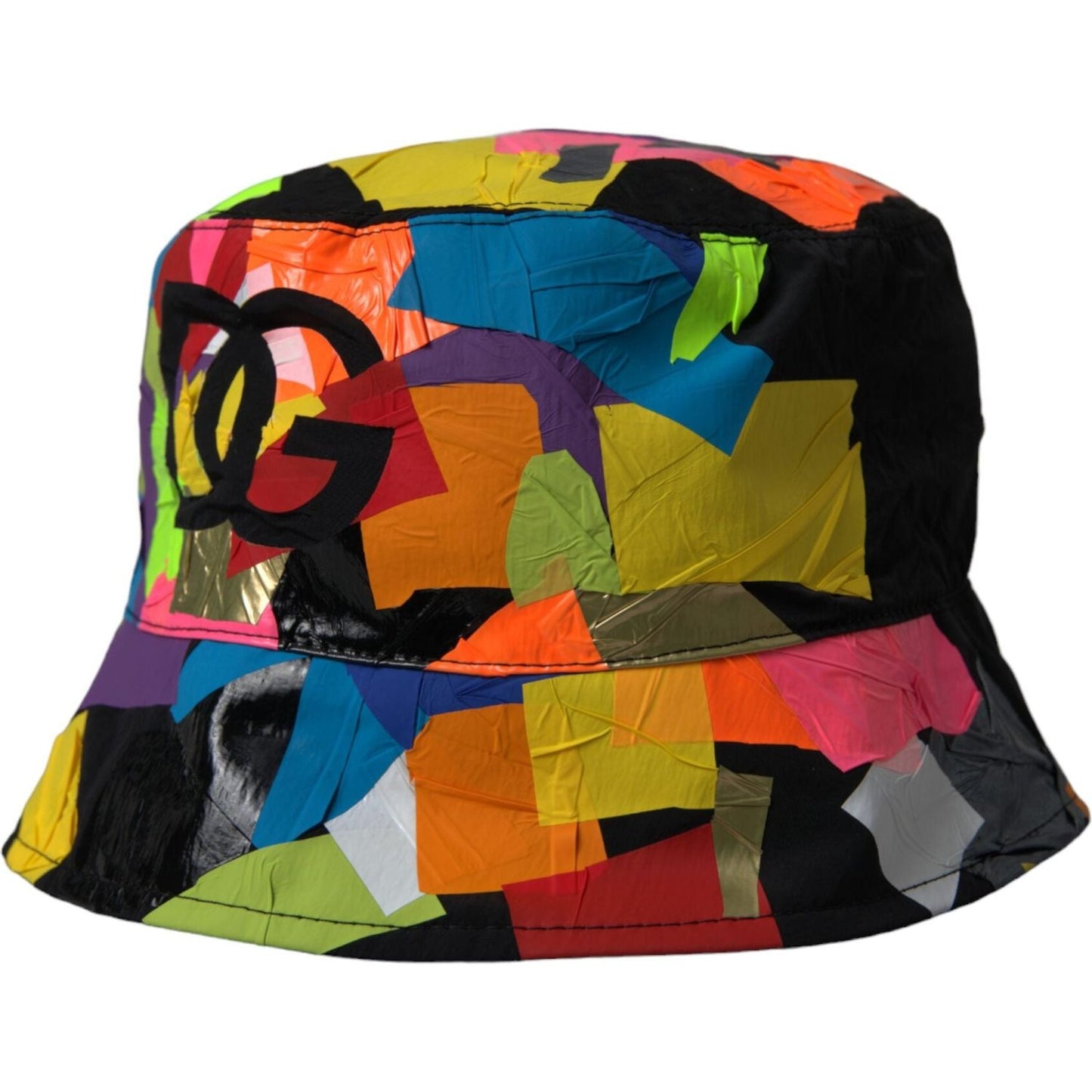 Multicolor Sticky Notes Logo Bucket Hat Men