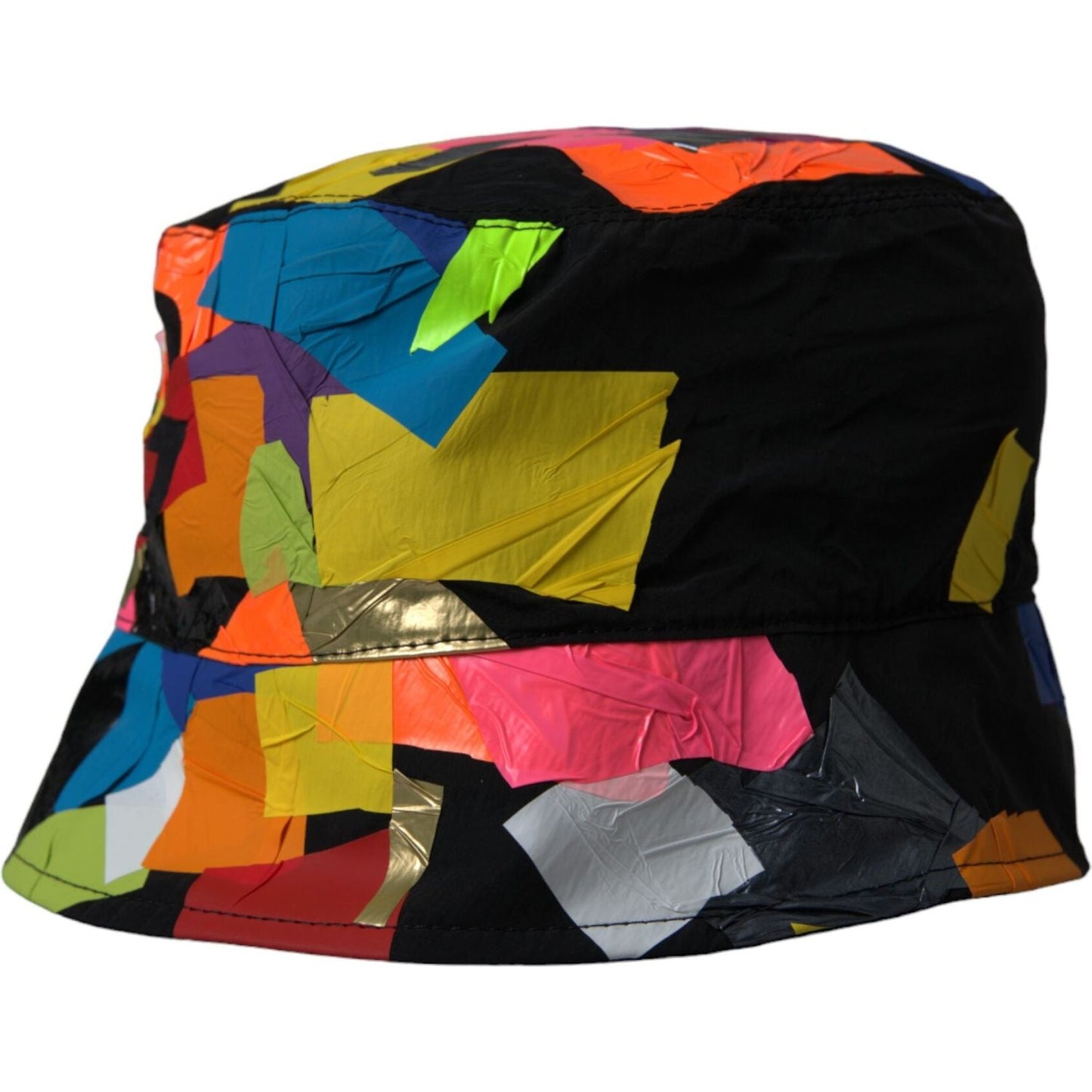 Multicolor Sticky Notes Logo Bucket Hat Men