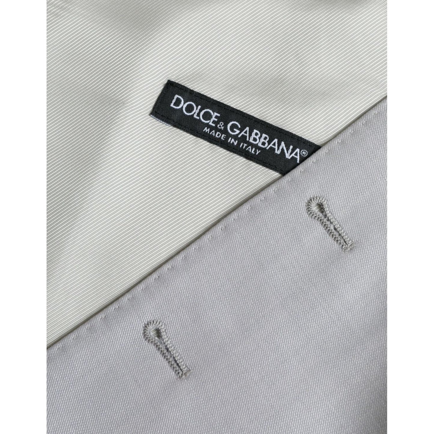 Dolce & Gabbana Light Gray Wool Formal Dress Waistcoat Vest light-gray-wool-formal-dress-waistcoat-vest-1