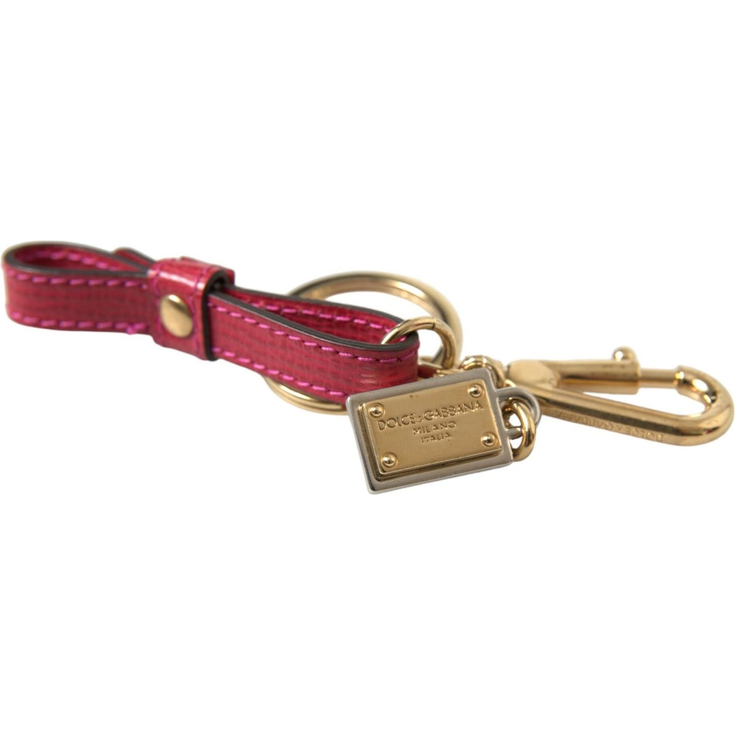 Dolce & Gabbana Stunning Red Leather Keychain stunning-red-leather-keychain