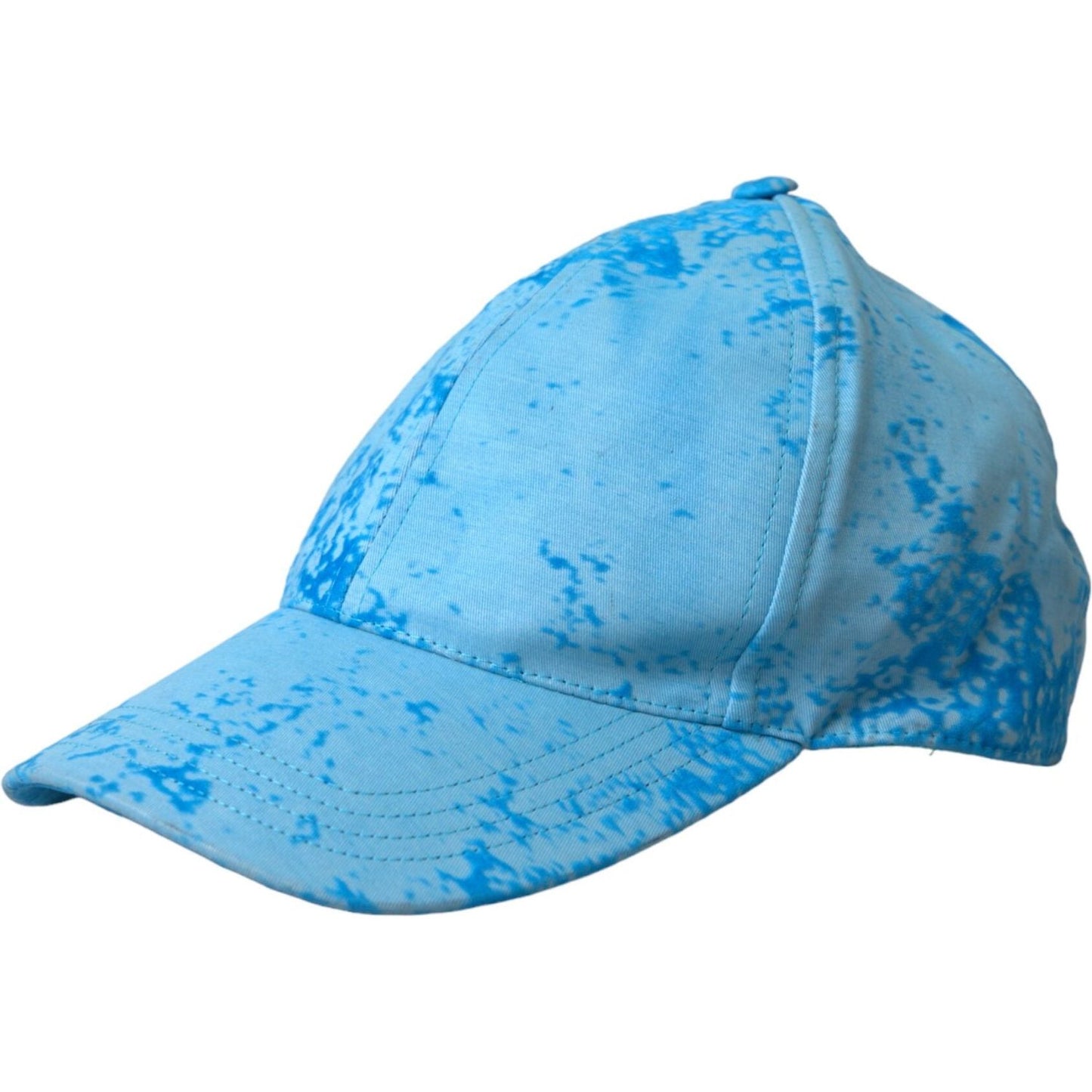 Light Blue Color Splash Baseball Hat Men