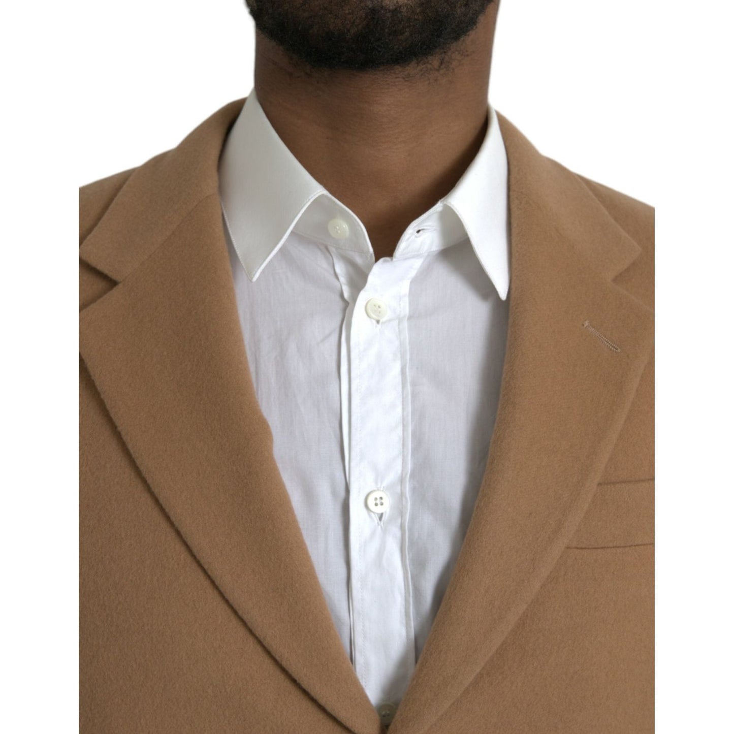 Prada Brown Cashmere 2 Piece Single Breasted Suit brown-cashmere-2-piece-single-breasted-suit