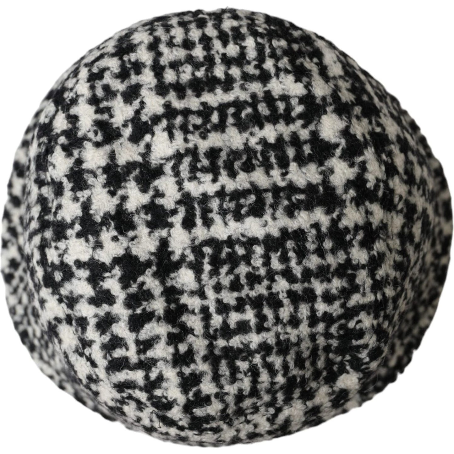Black White Tweed Wool Bucket Hat Men