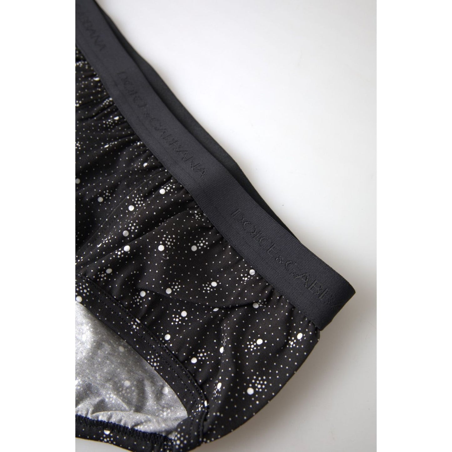 Dolce & Gabbana Elegant Black Dotted Brief with Comfort Fit black-dotted-cotton-brandon-briefs-underwear