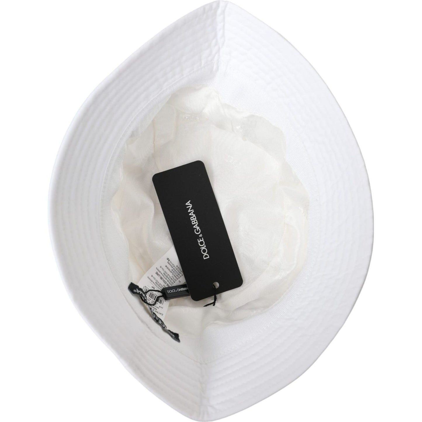 White Cotton Cap Bucket Capello Hat Men