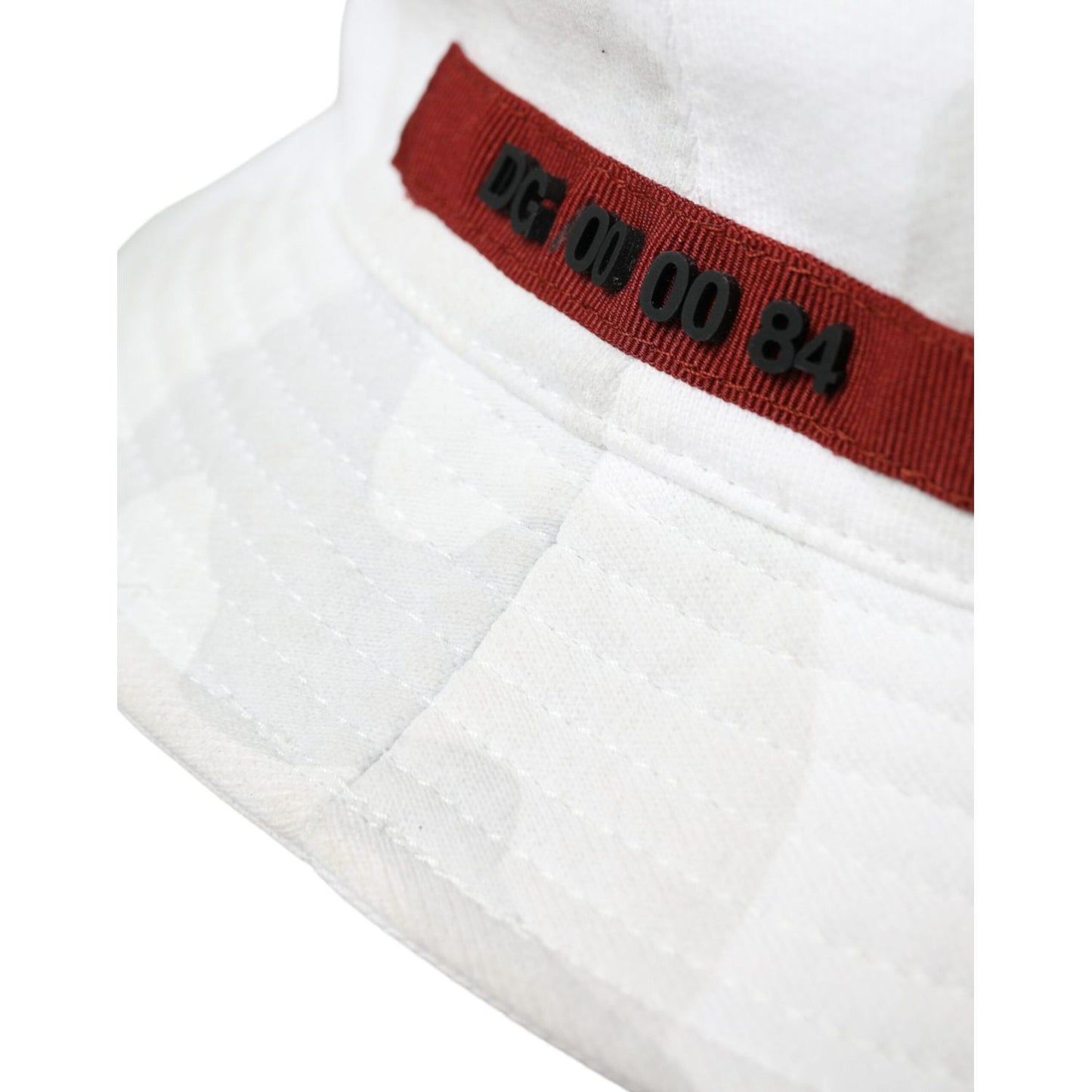 White Camouflage Cotton Bucket Hat Men