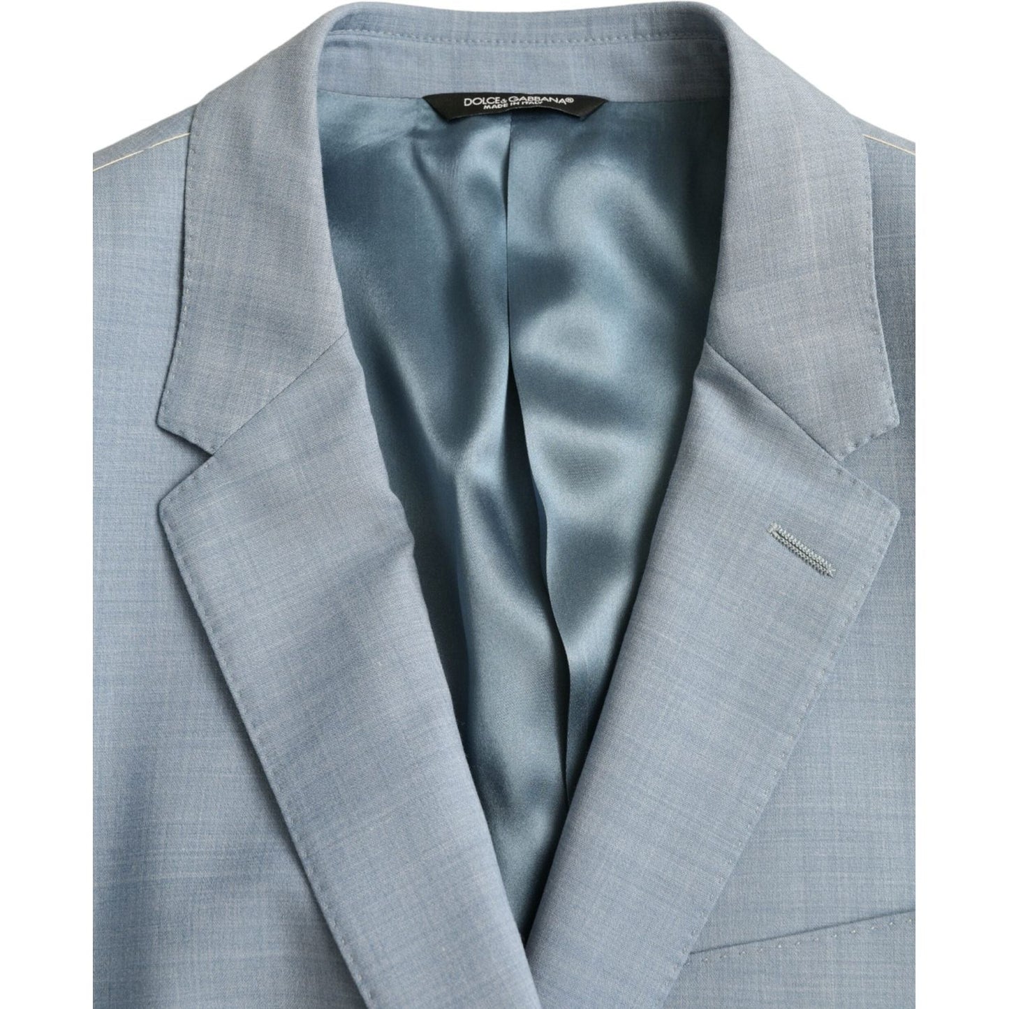Dolce & Gabbana Light Blue Polyester MARTINI Formal 2 Piece Suit light-blue-polyester-martini-formal-2-piece-suit
