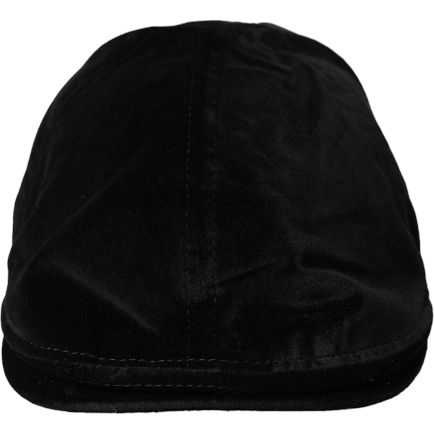 Black Crown Cotton Newsboy Hat Men