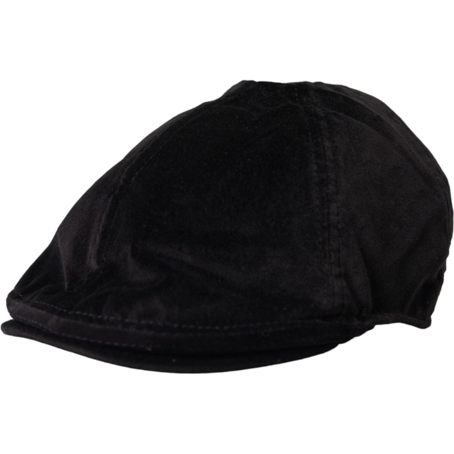 Black Crown Cotton Newsboy Hat Men