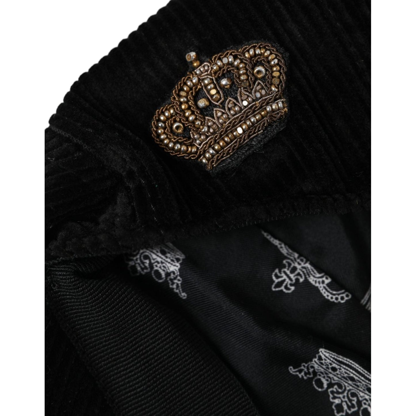 Black Corduroy Crown Newsboy Hat Men