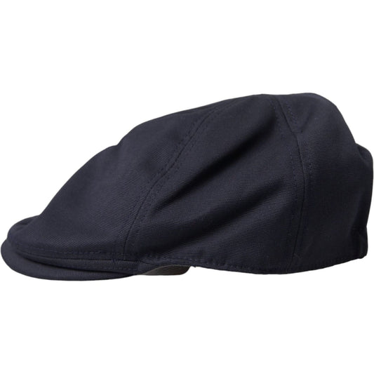 Dark Blue Cotton Cloth Newsboy Hat Men