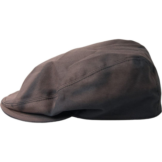 Brown Cotton Cloth Newsboy Hat Men