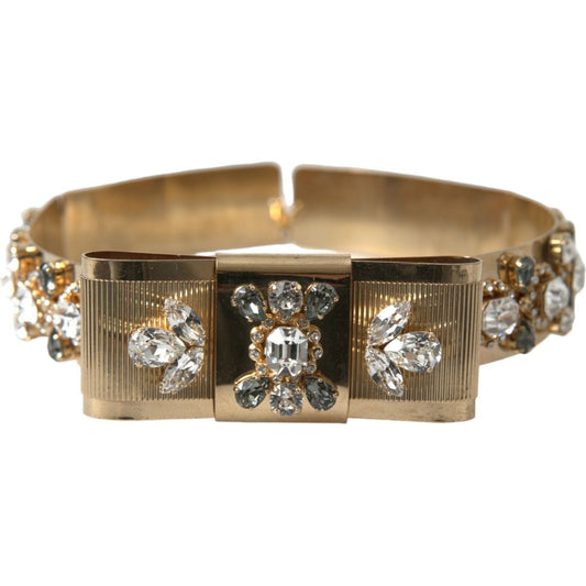 Dolce & Gabbana Gold-Tone Crystal Embellished Waist Belt gold-tone-crystal-embellished-waist-belt