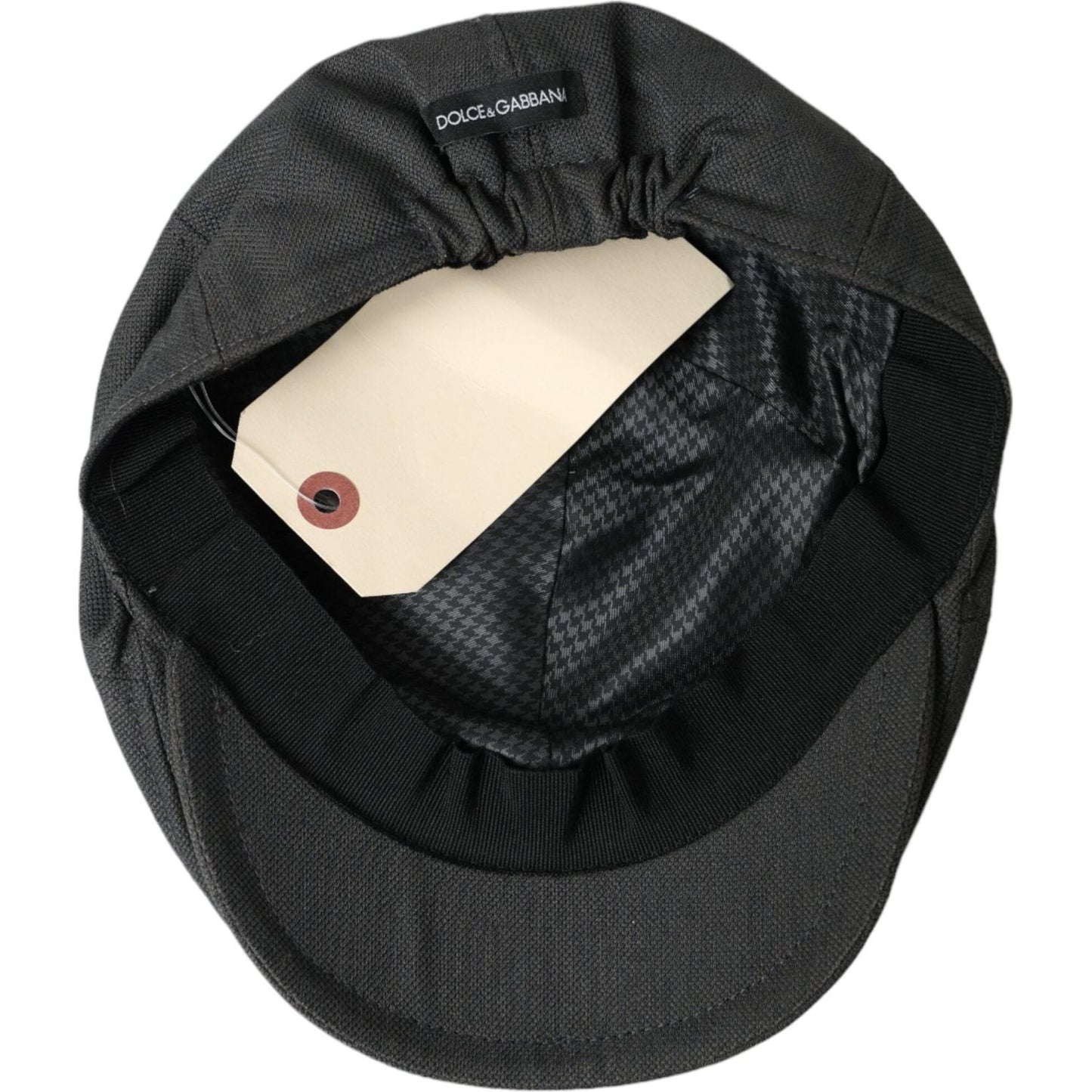 Dark Gray Nylon Cloth Newsboy Hat Men