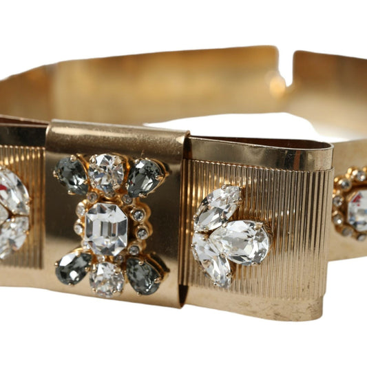 Dolce & Gabbana Gold-Tone Crystal Embellished Waist Belt gold-tone-crystal-embellished-waist-belt
