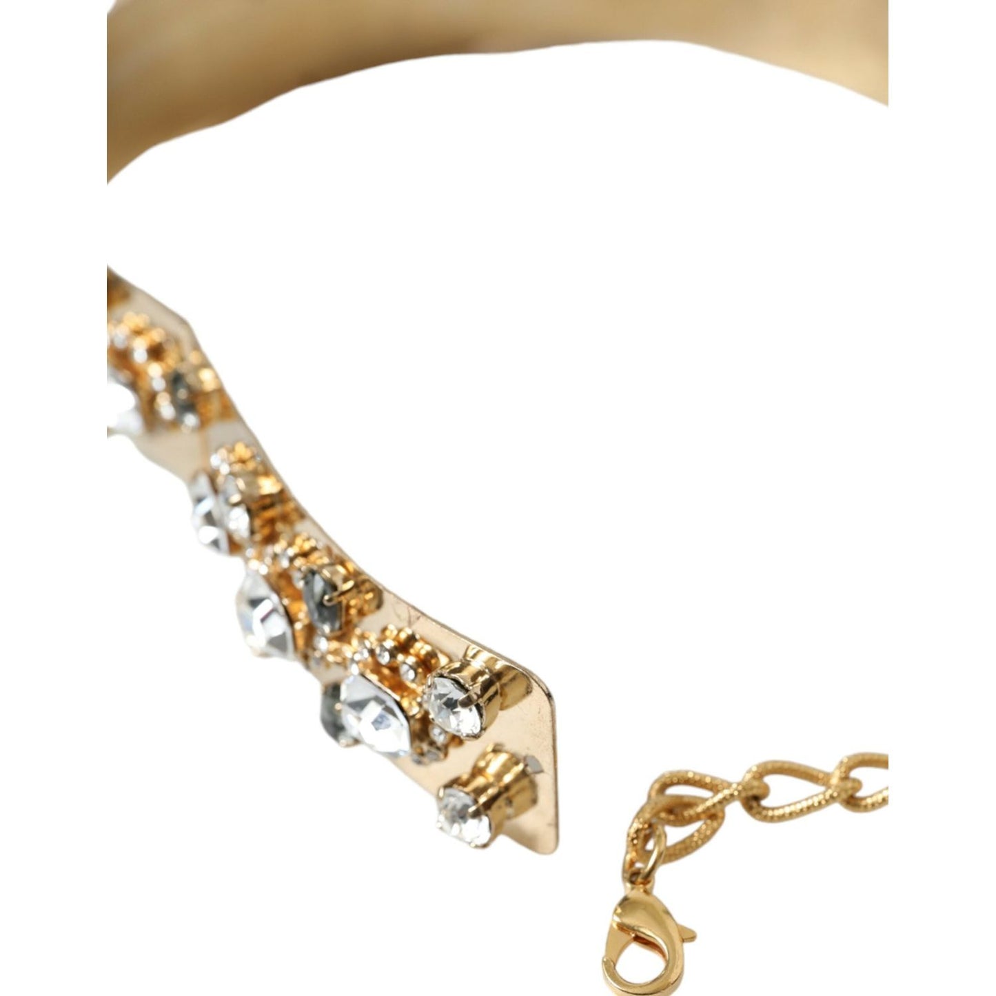 Dolce & Gabbana | Gold-Tone Crystal Embellished Waist Belt| McRichard Designer Brands   