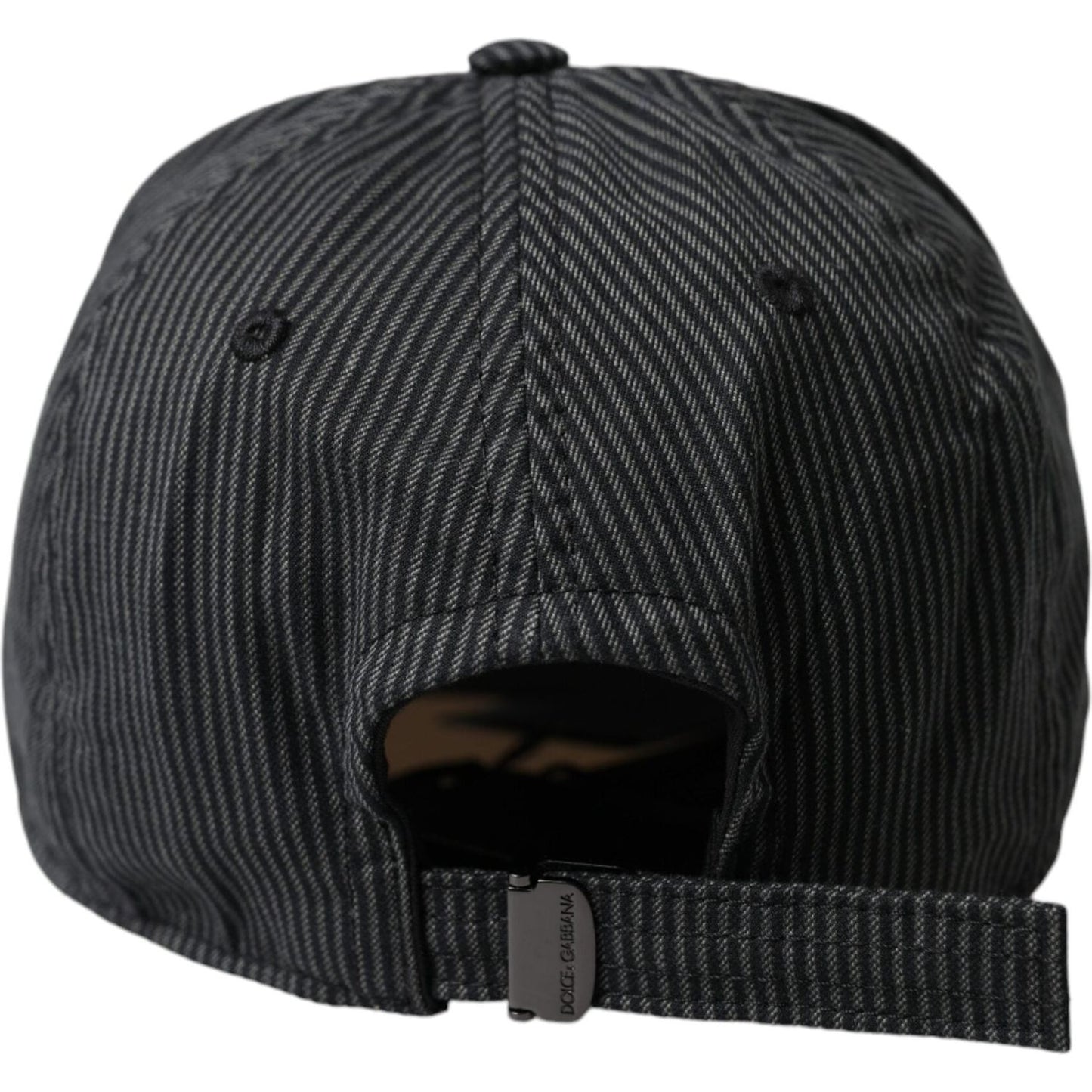 Black Cotton Embellished Baseball Hat Men