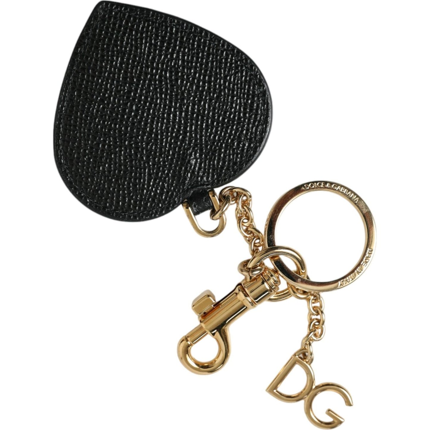 Dolce & Gabbana Stunning Gold and Pink Leather Keychain stunning-gold-and-pink-leather-keychain