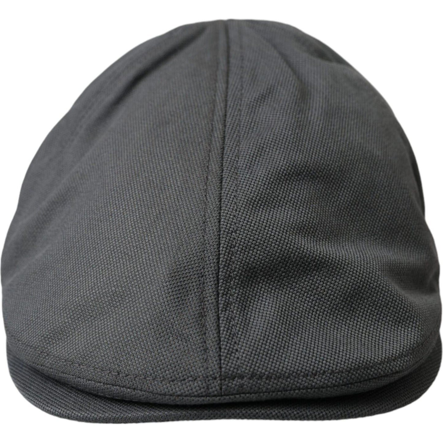 Dark Gray Cloth Logo Newsboy Hat Men