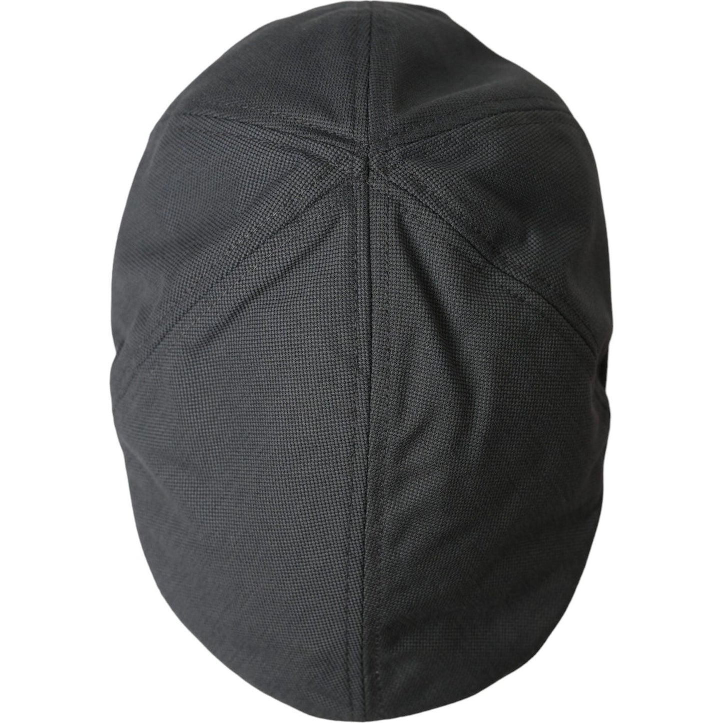 Dark Gray Cloth Logo Newsboy Hat Men