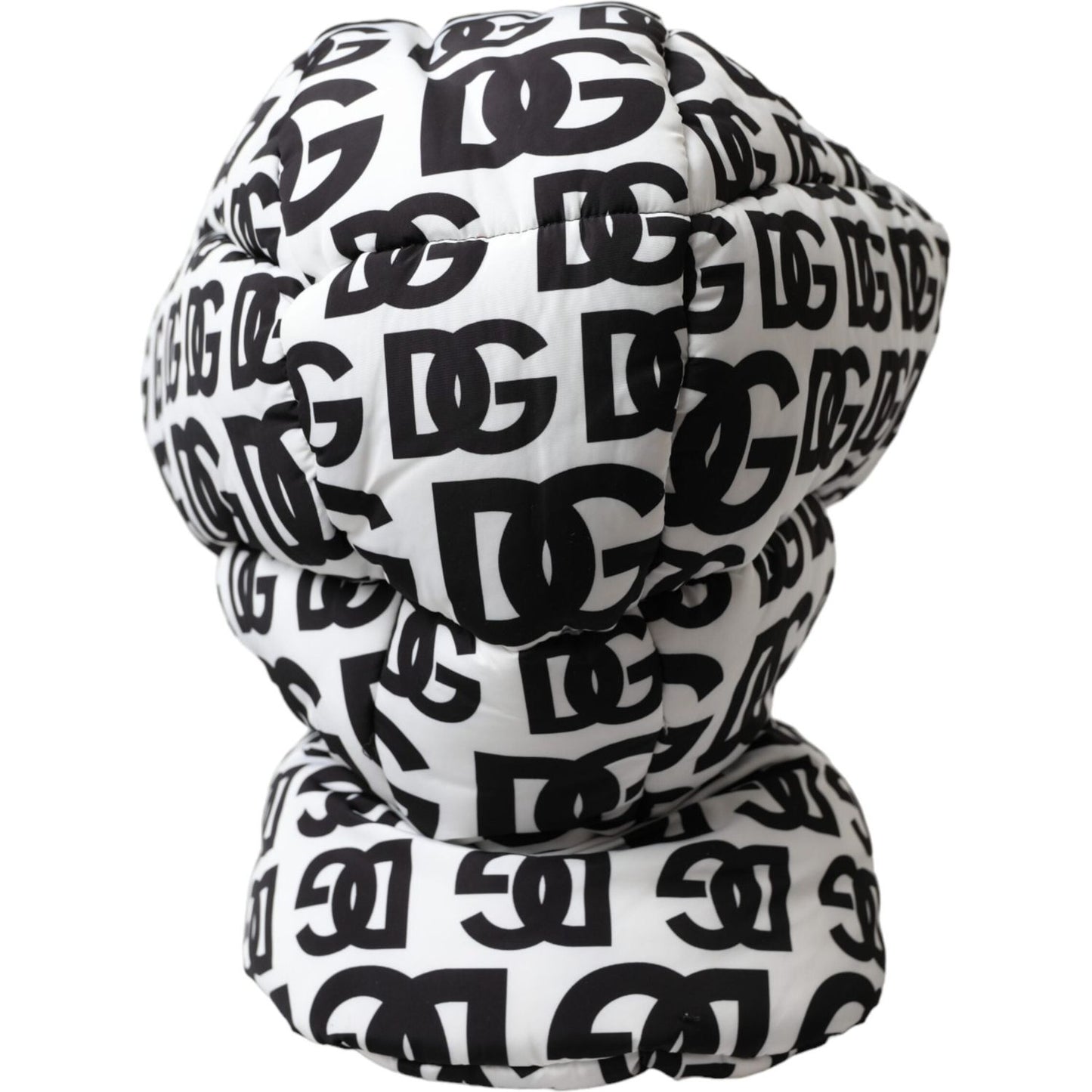 White Logo Whole Head Wrap Hat Men