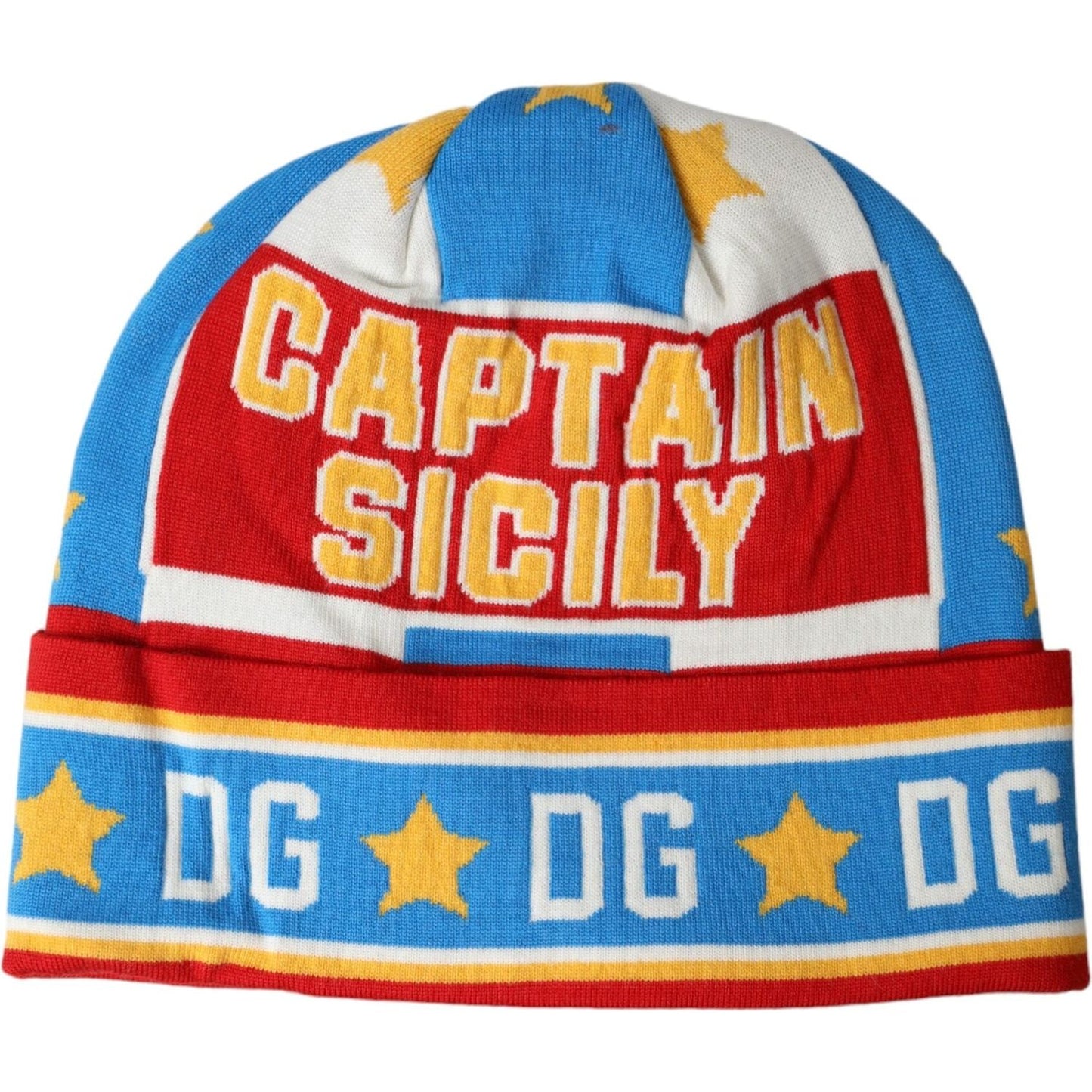 Multicolor DG Sicily Print Winter Beanie Hat