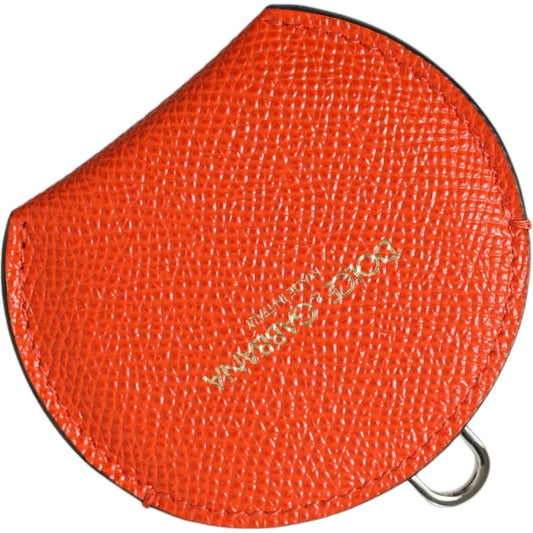 Dolce & Gabbana | Elegant Orange Leather Mirror Holder| McRichard Designer Brands   