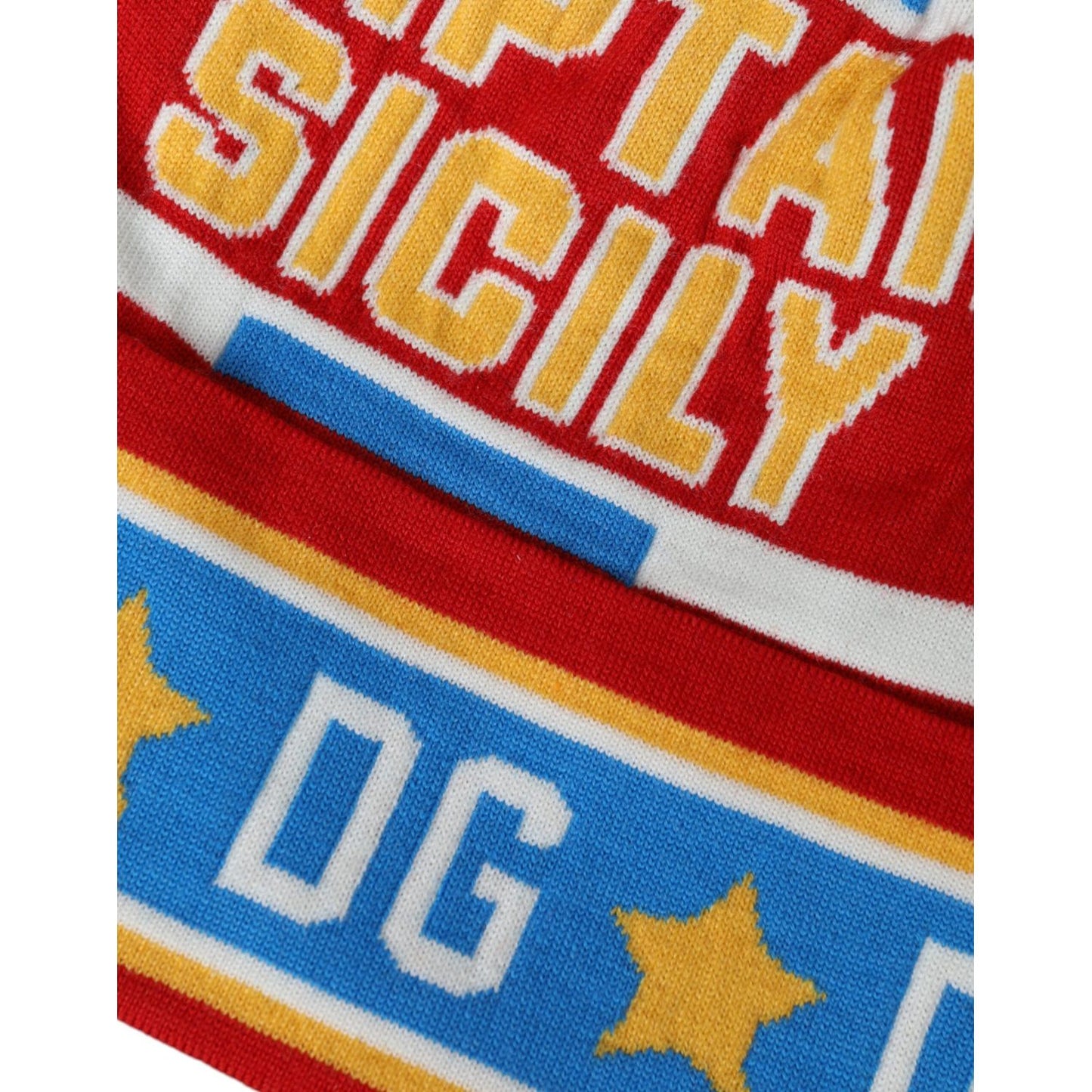 Multicolor DG Sicily Print Winter Beanie Hat