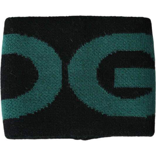 Black Green Wool Logo #DGMILLENNIALS Wristband