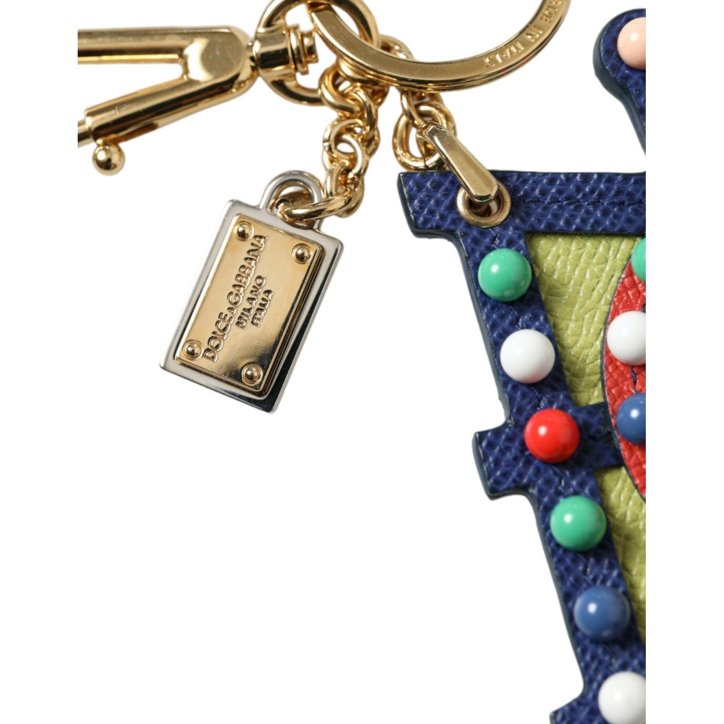 Dolce & Gabbana | Multicolor Cellulose Designer Keychain| McRichard Designer Brands   