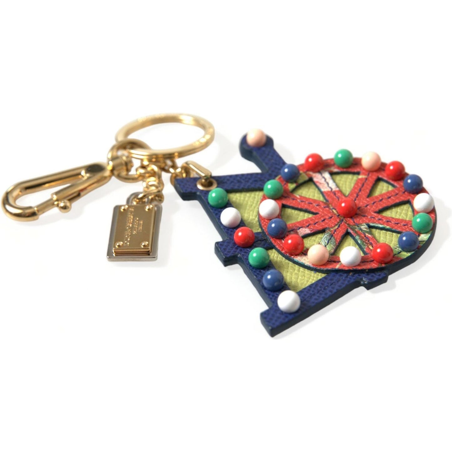 Dolce & Gabbana Multicolor Cellulose Designer Keychain multicolor-cellulose-designer-keychain