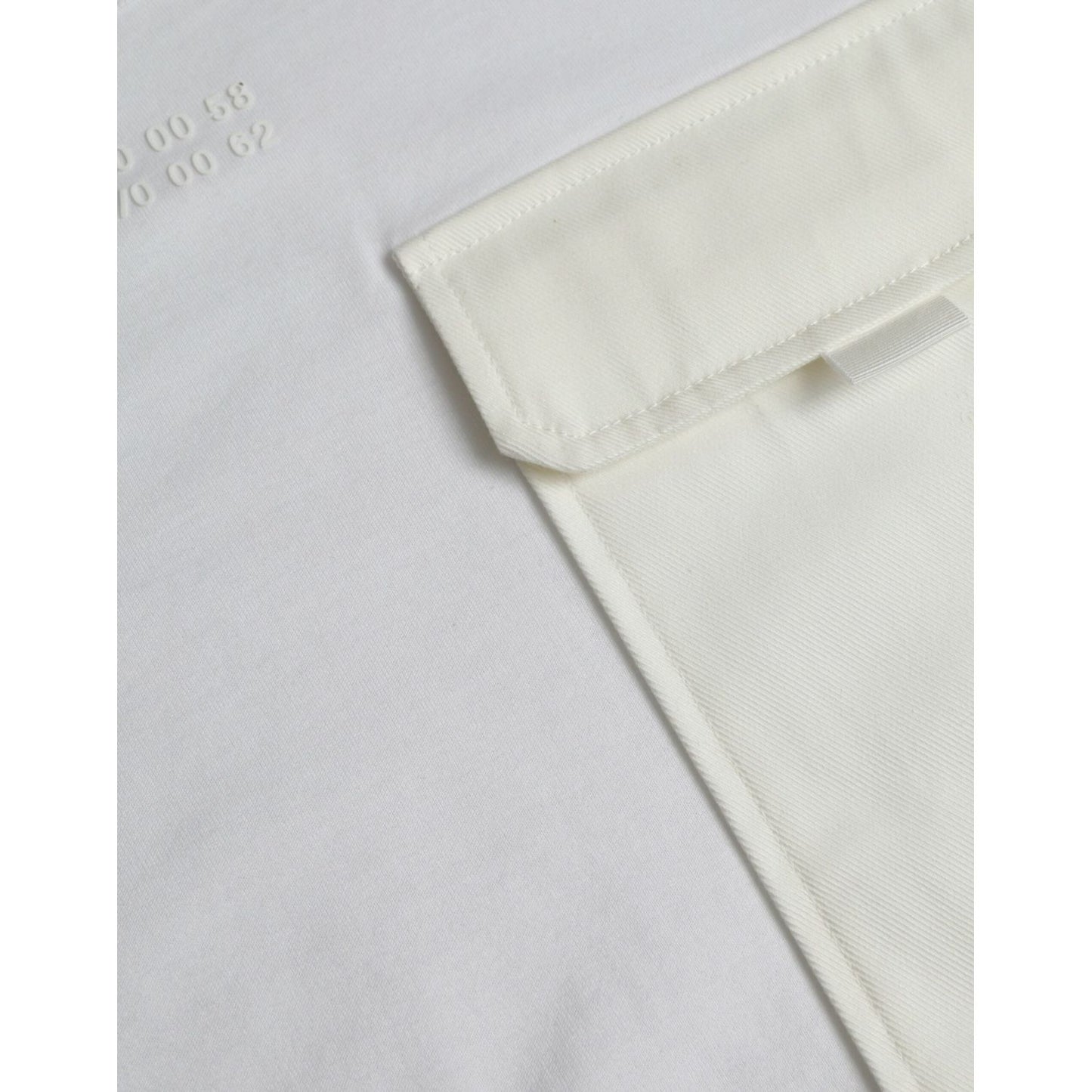 Dolce & Gabbana White Cotton Pocket Short Sleeves T-shirt white-cotton-pocket-short-sleeves-t-shirt