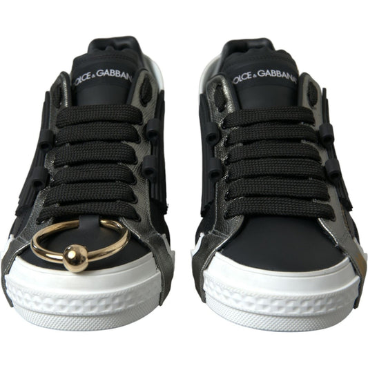 Dolce & Gabbana | Elegant Calfskin Low Top Sneakers| McRichard Designer Brands   