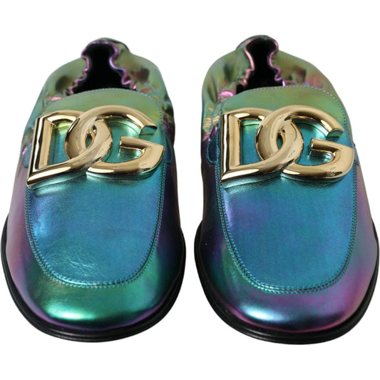 Dolce & Gabbana | Elegant Iridescent Loafers for Gents| McRichard Designer Brands   