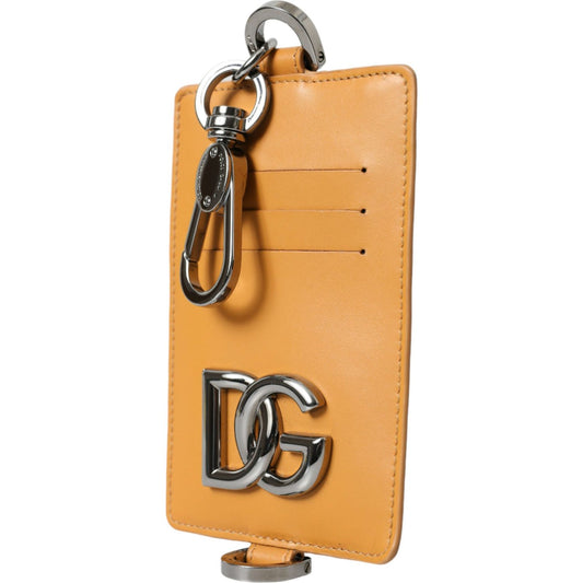 Dolce & GabbanaElegant Orange Calf Leather Card HolderMcRichard Designer Brands£269.00