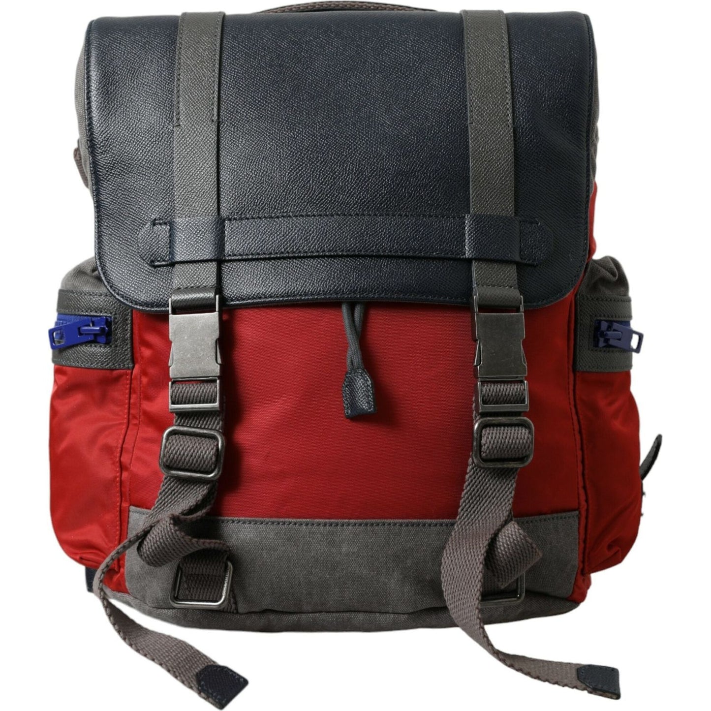 Dolce & Gabbana Chic Red & Gray Designer Backpack chic-red-gray-designer-backpack
