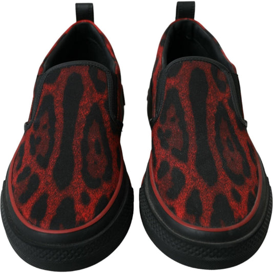 Dolce & Gabbana | Elegant Leopard Loafers Sneakers Fusion| McRichard Designer Brands   