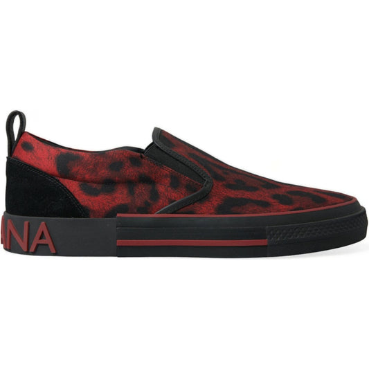 Dolce & Gabbana | Elegant Leopard Loafers Sneakers Fusion| McRichard Designer Brands   