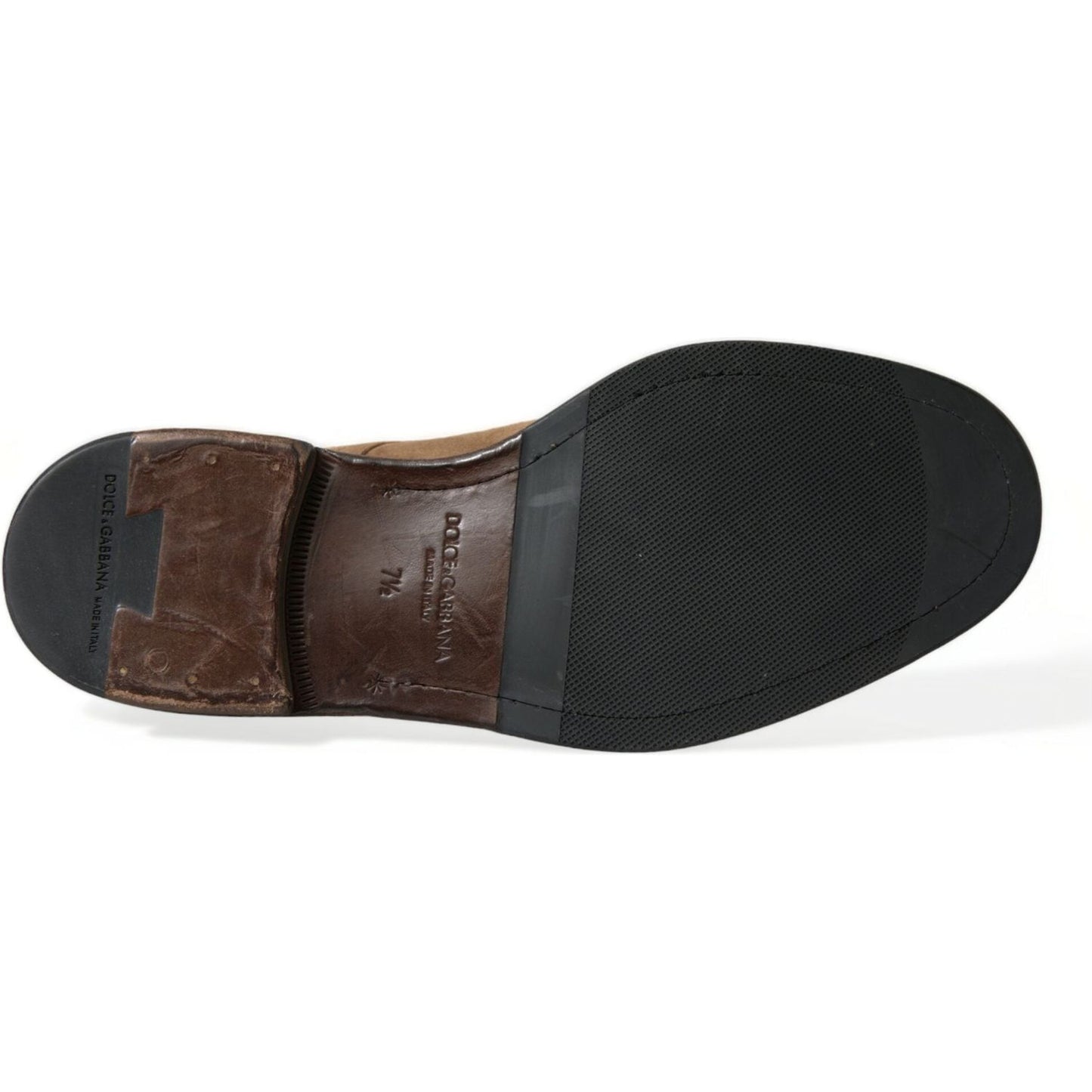 Dolce & Gabbana Elegant Leather Ankle Lace-Up Boots brown-leather-lace-up-ankle-boots-shoes