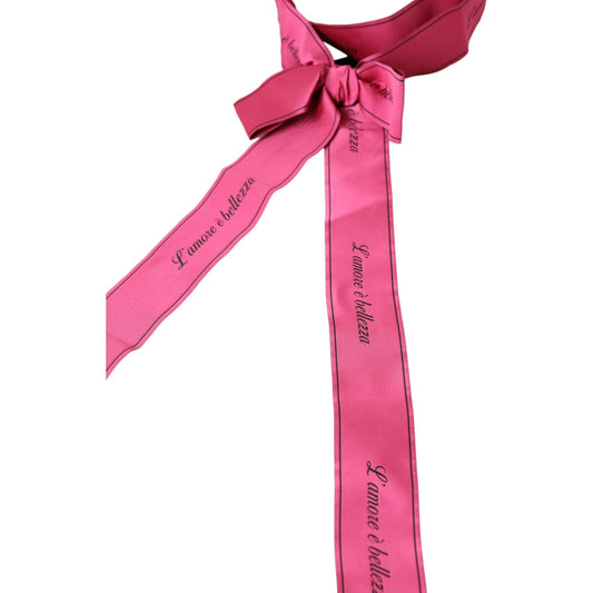 Dolce & Gabbana | Pink L'Amore E'Bellezza Waist Belt| McRichard Designer Brands   