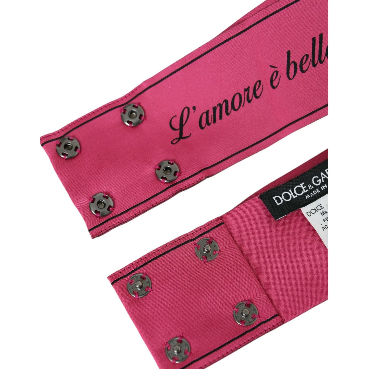 Dolce & Gabbana Pink L'Amore E'Bellezza Waist Belt pink-lamore-ebellezza-waist-belt