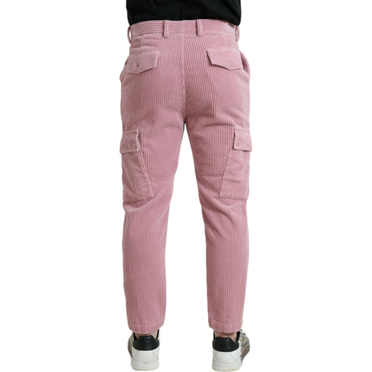 Dolce & GabbanaPink Corduroy Cotton Stretch Skinny Cargo JeansMcRichard Designer Brands£369.00