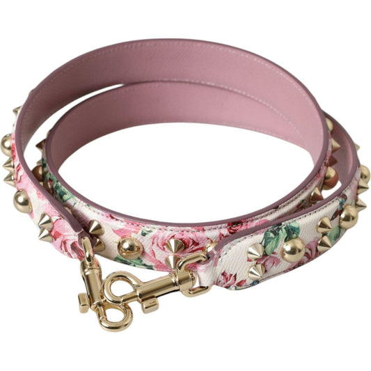 Dolce & Gabbana | Pink Floral Handbag Accessory Shoulder Strap| McRichard Designer Brands   