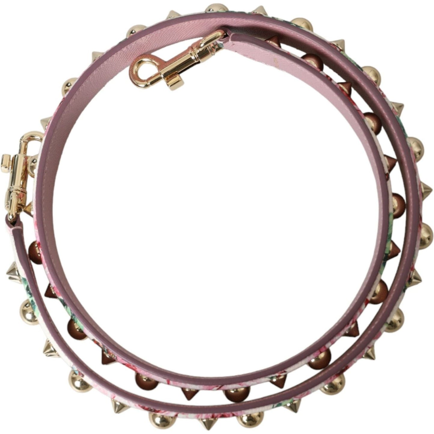 Dolce & Gabbana Pink Floral Handbag Accessory Shoulder Strap pink-floral-handbag-accessory-shoulder-strap