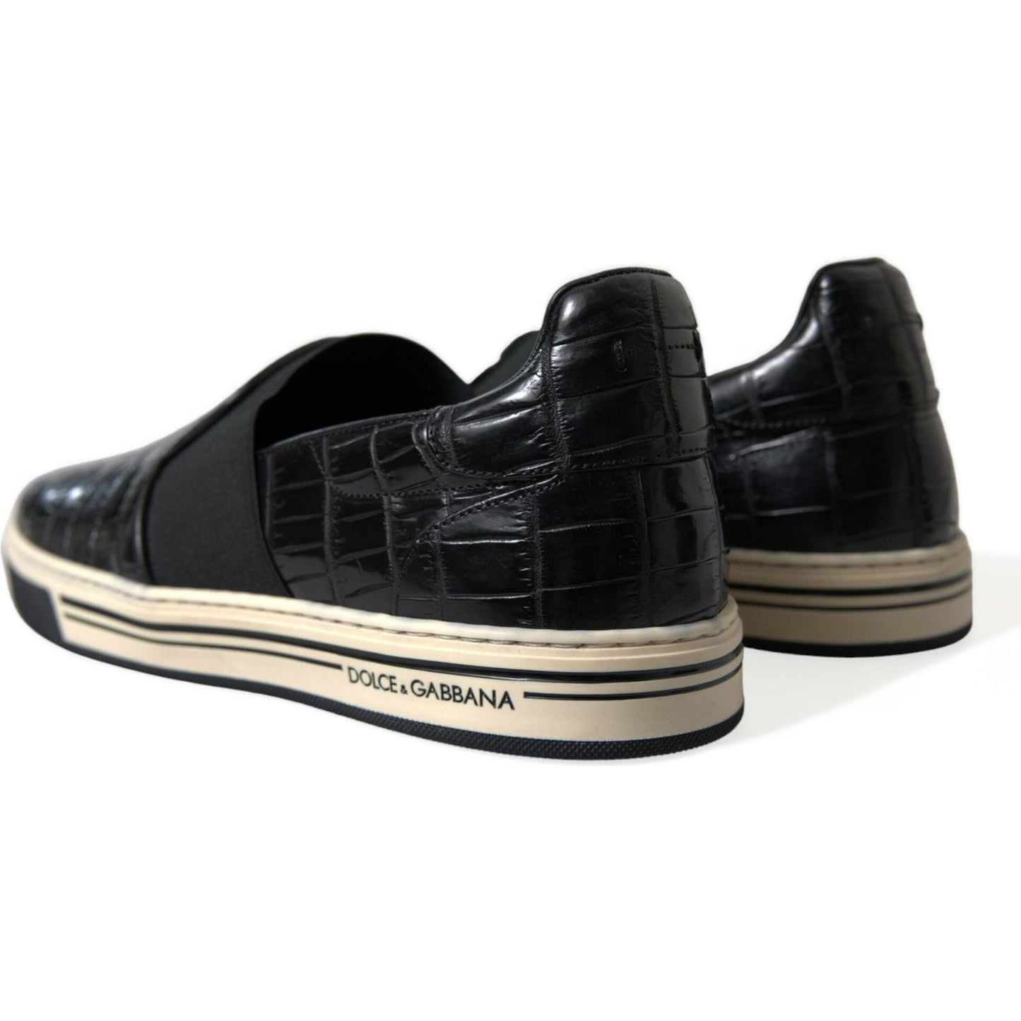 Dolce & Gabbana Elegant Crocodile Leather Low-Top Sneakers elegant-crocodile-leather-low-top-sneakers