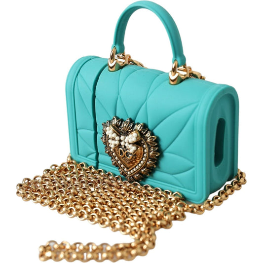 Dolce & GabbanaTurquoise Silicone Devotion Heart Cover Bag Airpods CaseMcRichard Designer Brands£249.00