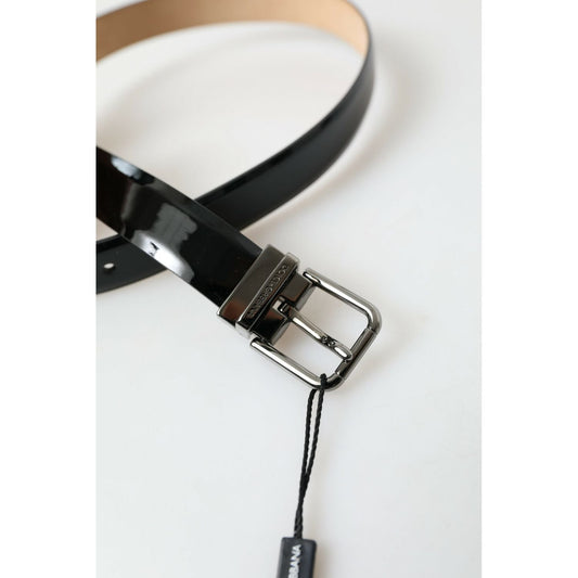 Dolce & Gabbana Elegant Black Leather Belt with Metal Buckle black-calf-leather-metal-buckle-men-belt 465A4486-scaled-b82113de-f34.jpg