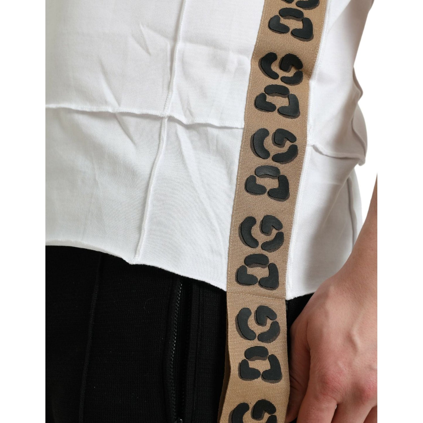 Dolce & Gabbana White Logo Crew Neck Short Sleeves T-shirt white-logo-crew-neck-short-sleeves-t-shirt