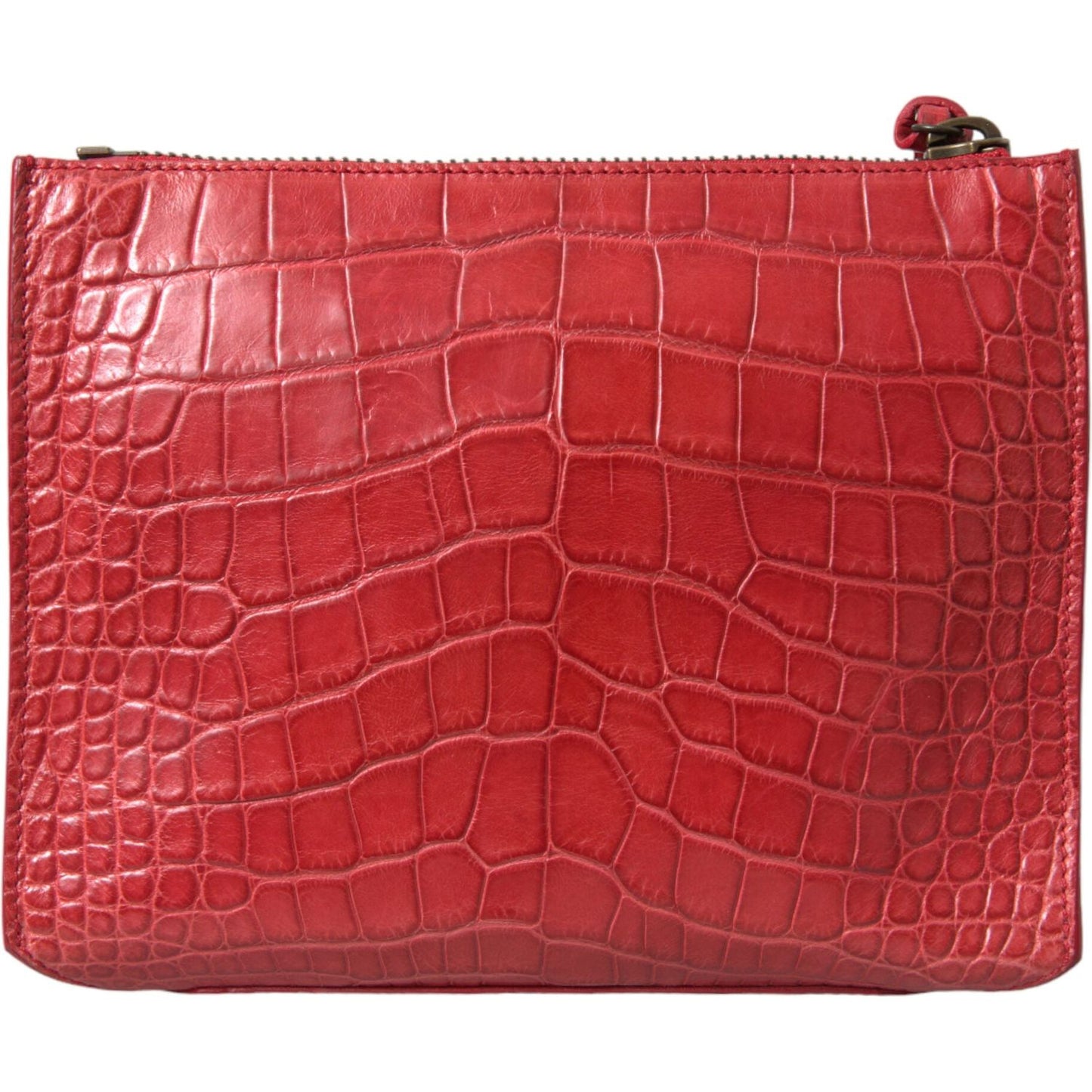 Balenciaga Exotic Red Alligator Leather Clutch exotic-red-alligator-leather-clutch