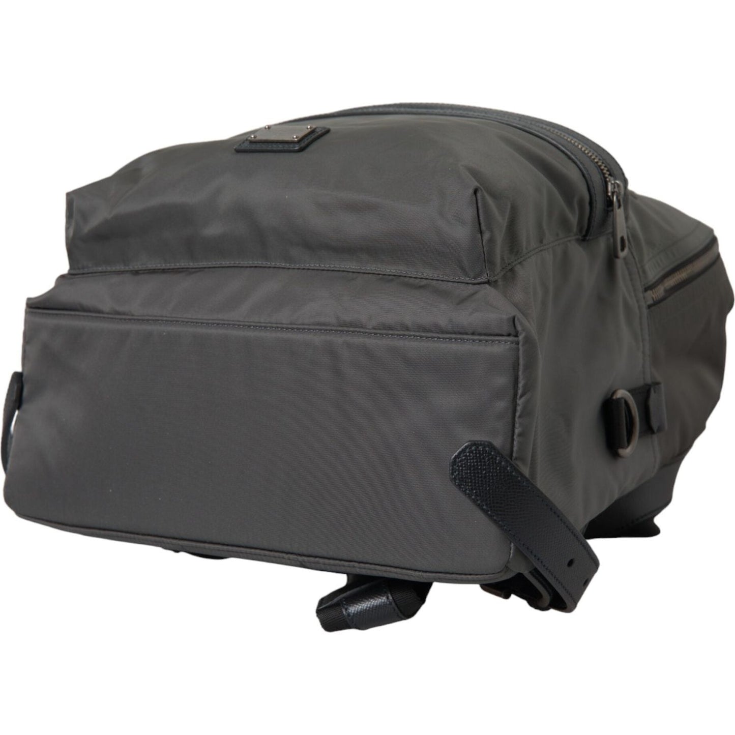Dark Gray Nylon #DGFamily Patch Men Backpack Bag